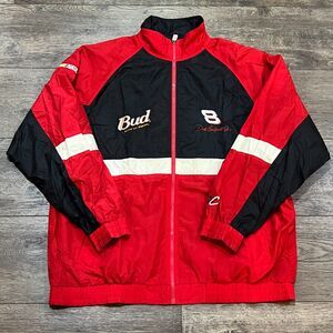 Vintage Y2K Chase Authentics Dale Earnhardt Jr Budweiser NASCAR Jacket Men's XL